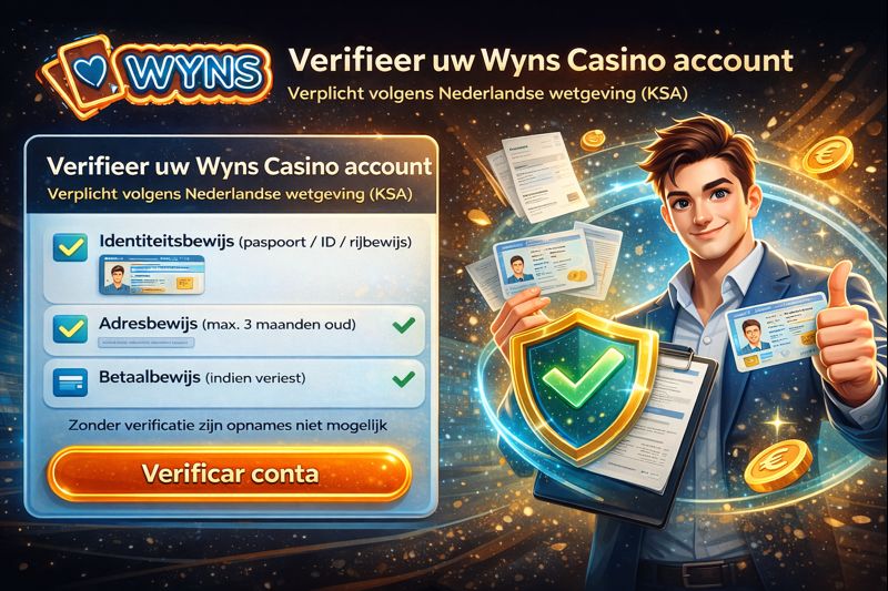 Verifieer uw Wyns Casino account