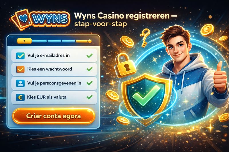 Wyns Casino registreren – stap-voor-stap